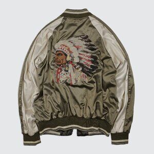 G.O.A Embroidered Reversible Jacket/ Size F - fit Like Medium/ Rare item